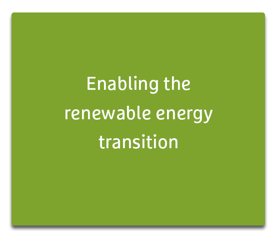 Enabling the renewable energy transition